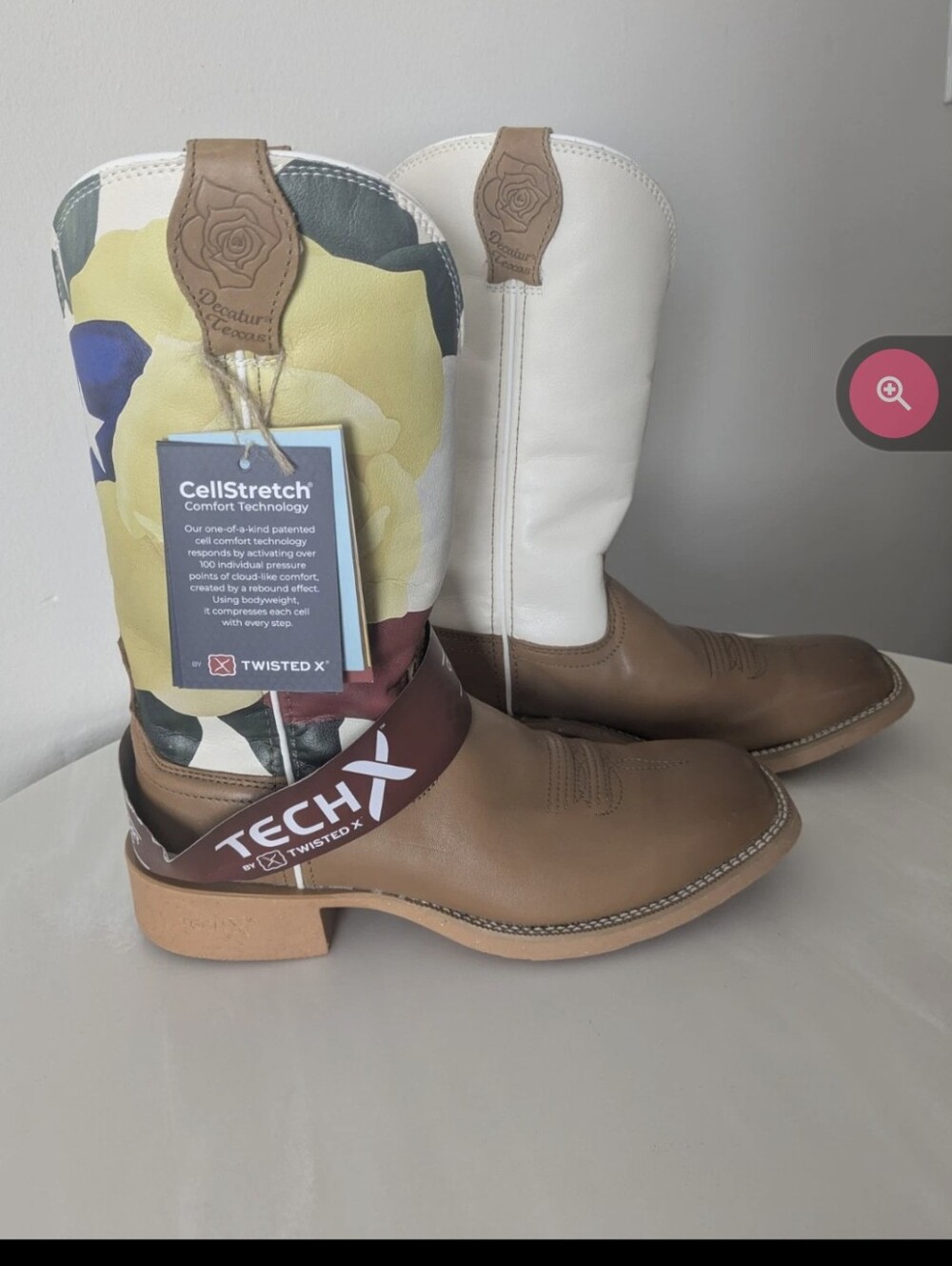 Twisted X Women’s Brown & White CellStretch Tech Cowboy Boots